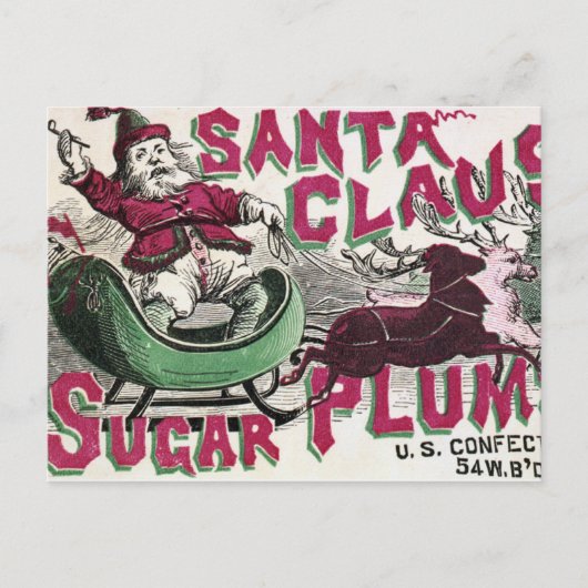 Vintage: Kerstmis - Feestdagenkaart (Voorkant)