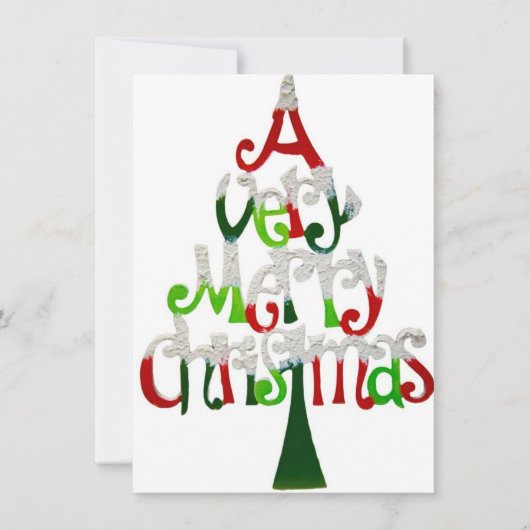 Vintage Kerstmis Feestdagenkaart (Voorkant)