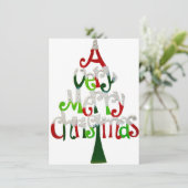 Vintage Kerstmis Feestdagenkaart (Staand voorkant)