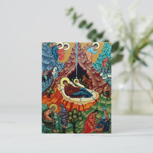 Vintage: Kerstmis - Feestdagenkaart (Staand voorkant)