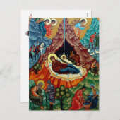 Vintage: Kerstmis - Feestdagenkaart (Voorkant / Achterkant)