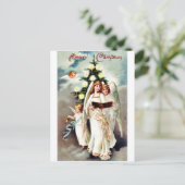 Vintage Kerstmis Feestdagenkaart (Staand voorkant)