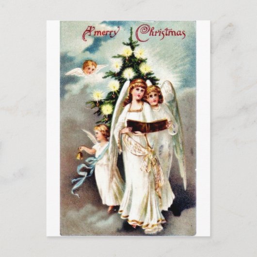 Vintage Kerstmis Feestdagenkaart (Voorkant)