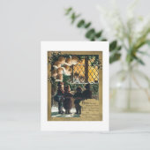 Vintage Kerstmis Feestdagenkaart (Staand voorkant)