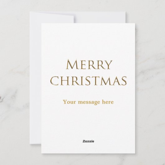 Vintage Kerstmis Feestdagenkaart (Achterkant)