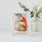 Vintage Kerstmis Feestdagenkaart (Staand voorkant)