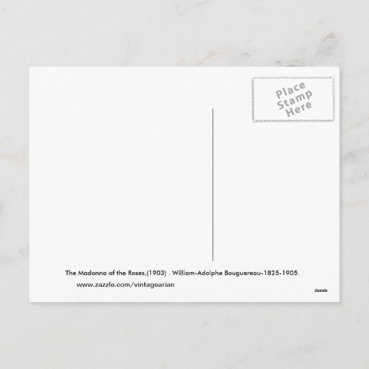 Vintage Kerstmis Feestdagenkaart (Achterkant)