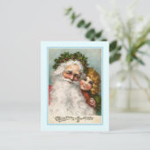 Vintage Kerstmis Feestdagenkaart (Staand voorkant)