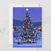 Vintage Kerstmis, feestfeest vrijgezellenfeest Kaart (Achterkant)