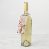 Vintage Kerstmis Flessenhanger (Schuin)