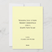 Vintage Kerstmis, Ghost of Christmas Present Feestdagenkaart (Achterkant)