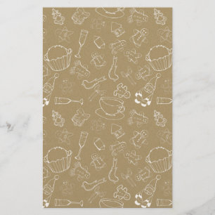 vintage kerstmis Gingerbrood Man en santa Briefpapier