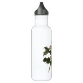 Vintage Kerstmis, Green Holly Plant met Berries Waterfles (Links)