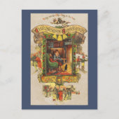 Vintage Kerstmis Groet Briefkaart (Voorkant)