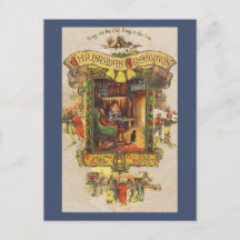 Vintage Kerstmis Groet Briefkaart