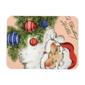 Vintage Kerstmis Hallo! Jolly Santa Claus Magneet (Horizontaal)