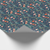 Vintage Kerstmis Hand Getrokken Naadloos Cadeaupapier (Hoek)