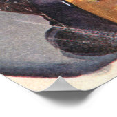 Vintage Kerstmis, Happy Family Toboggan Slaping Poster (Hoek)