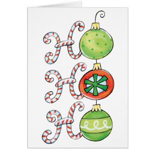 Vintage Kerstmis, HO HO HO! Ornamenten van snoepsu