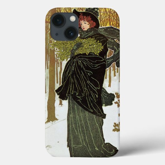 Vintage Kerstmis Hoesje 1895 (Achterkant)