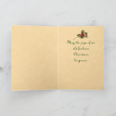 Vintage Kerstmis Holly Kaarten (Binnen)