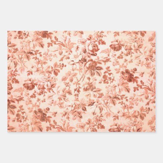 Vintage Kerstmis Inpakpapier Vel (Voorkant)