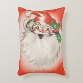 Vintage Kerstmis, Jolly Retro 50s Santa Claus Accent Kussen