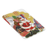 Vintage Kerstmis, Jolly Santa Claus met Cadeaus Magneet (Rechterzijde)