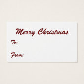 Vintage Kerstmis, Jolly Santa Claus met Cadeaus Visitekaartjes (Achterkant)