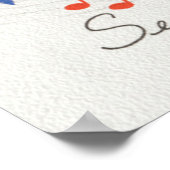 Vintage Kerstmis, Jolly Santa Claus met Muziek Poster (Hoek)