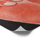 Vintage Kerstmis, Jolly Santa Claus met String Poster (Hoek)