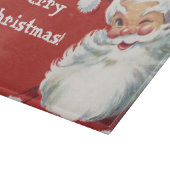 Vintage Kerstmis, Jolly Santa Claus Winking Snijplank (Hoek)