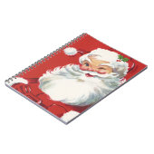 Vintage Kerstmis, Jolly Winking Santa Claus Notitieboek (Linkerzijde)