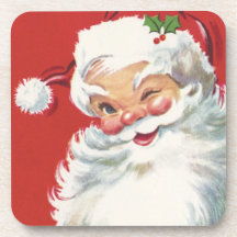 Vintage Kerstmis, Jolly Winking Santa Claus