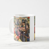 Vintage Kerstmis, jongen op kerstmantel Koffiemok (Voorkant links)