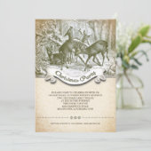 Vintage Kerstmis Kaart (Staand voorkant)