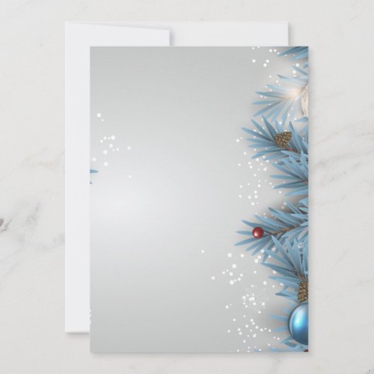 Vintage Kerstmis Kaart (Achterkant)