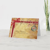 Vintage Kerstmis Kaart (Voorkant)