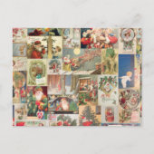 Vintage Kerstmis Kaarten Holiday Pattern Feestdagenkaart (Voorkant)