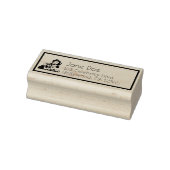 Vintage Kerstmis Kat Lady Art Rubberstempel (Stempel)