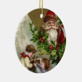 Vintage Kerstmis Keramisch Ornament (Rechts)