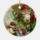 Vintage Kerstmis Keramisch Ornament (Achterkant)