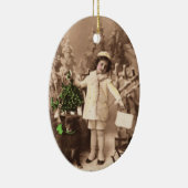 Vintage Kerstmis Keramisch Ornament (Rechts)