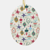 Vintage Kerstmis Keramisch Ornament (Achterkant)