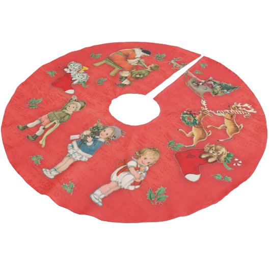 Vintage Kerstmis Kerstboom Rok (Gekanteld)