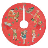 Vintage Kerstmis Kerstboom Rok (Voorkant)