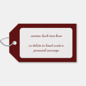 Vintage Kerstmis, kerstcadeautjes voor kerstcadeau Cadeaulabel (Achterkant Horizontaal)