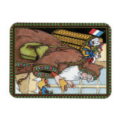 Vintage Kerstmis, kerstcadeautjes voor kerstcadeau Magneet (Horizontaal)