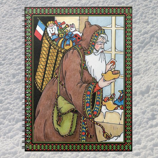 Vintage Kerstmis, kerstcadeautjes voor kerstcadeau Notitieboek