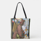 Vintage Kerstmis, kerstcadeautjes voor kerstcadeau Tote Bag (Achterkant)